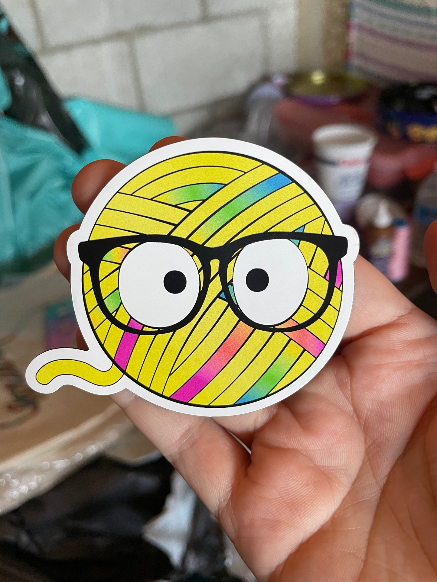 Yellow Loombie Magnet